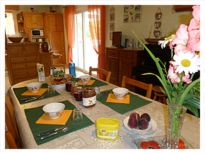 Petit déjeuner au Chanay table d'Hôtes à La Chapelle-Blanche en Savoie